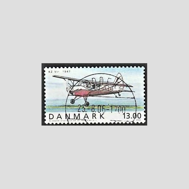 FRIMRKER DANMARK | 2006 - AFA 1481 - Ellehammer - 13,00 Kr. flerfarvet - Pragt Stemplet Odder