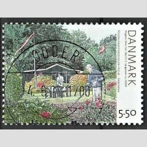 FRIM�RKER DANMARK | 2008 - AFA 1548 - Kolonihaver - 5,50 Kr. flerfarvet - Pragt Stemplet Odder