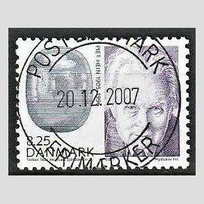 FRIM�RKER DANMARK | 2007 - AFA 1521 - Store danskere I - 8,25 Kr. flerfarvet - Lux Stemplet Esbjerg