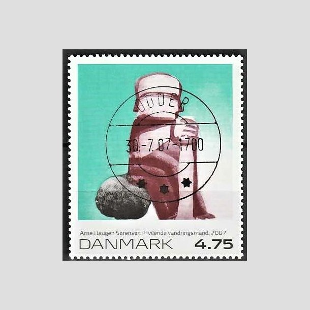 FRIMRKER DANMARK | 2007 - AFA 1508 - Frimrkekunst 10. - 4,75 Kr. Arne Hauge Srensen - Pragt Stemplet Odder (Udsgt kvalitet)