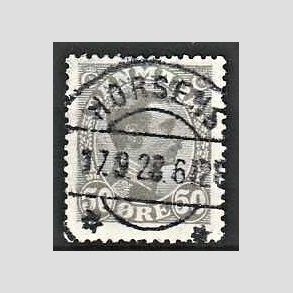 FRIMRKER DANMARK | 1921-22 - AFA 129a - Chr. X 50 re gr - Lux Stemplet Horsens