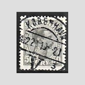 FRIMRKER DANMARK | 1921-22 - AFA 129a - Chr. X 50 re gr - Lux Stemplet Kbenhavn