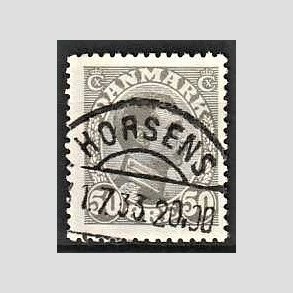 FRIMRKER DANMARK | 1921-22 - AFA 129a - Chr. X 50 re gr - Lux Stemplet Horsens