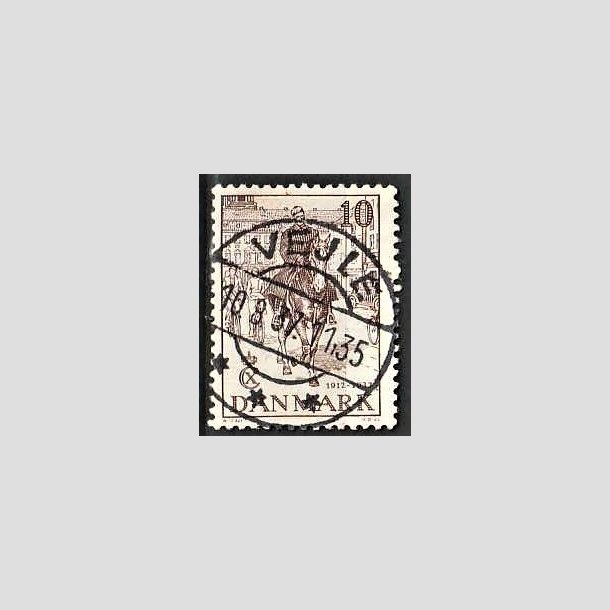 FRIMRKER DANMARK | 1937 - AFA 240 - Chr. X 25 re jubilum 10 re brun - Lux Stemplet Vejle