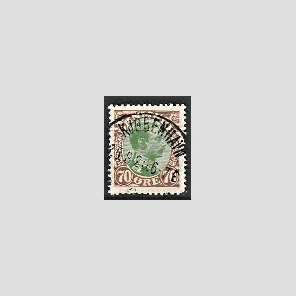 FRIMRKER DANMARK | 1918-20 - AFA 108 - Chr. X 70 re brun/grn - Lux Stemplet "KJBENHAVN"