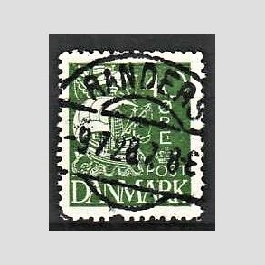 FRIM�RKER DANMARK | 1927 - AFA 174 - Karavel 40 �re gr�n - Lux Stemplet Randers