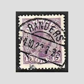 FRIMRKER DANMARK | 1913 - AFA 70 - Chr. X 15 re violet - Lux Stemplet Randers