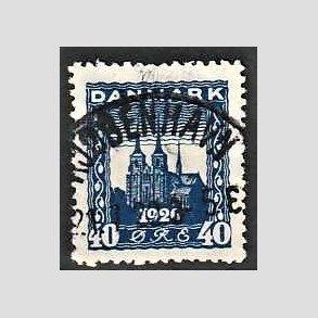 FRIM�RKER DANMARK | 1921 - AFA 116 - Genforening 40 �re bl� - Lux Stemplet 