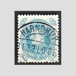FRIMRKER DANMARK | 1930 - AFA 192 - Chr. X 60 r 25 re bl - Lux Stemplet Harndrup