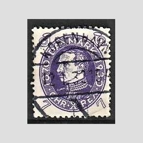 FRIMRKER DANMARK | 1930 - AFA 187 - Chr. X 60 r 7 re violet - Lux Stemplet Kbenhavn