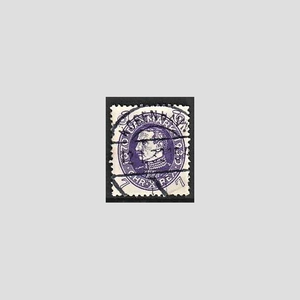 FRIMRKER DANMARK | 1930 - AFA 187 - Chr. X 60 r 7 re violet - Lux Stemplet Kbenhavn