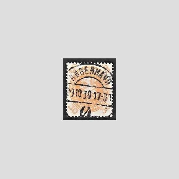 FRIMRKER DANMARK | 1930 - AFA 193 - Chr. X 60 r 30 re gul - Lux Stemplet "KBENHAVN"