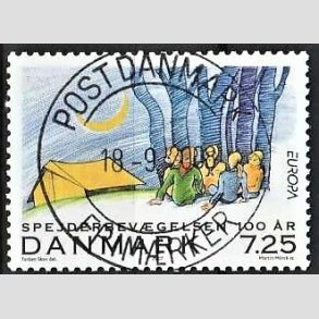 FRIM�RKER DANMARK | 2007 - AFA 1511 - Spejderbev�gelsen - 7,25 Kr. Aftenstemning - Pragt Stemplet