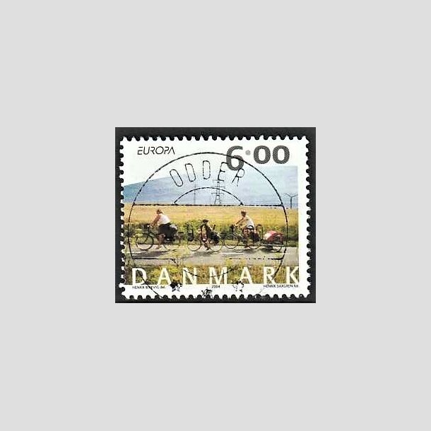 FRIMRKER DANMARK | 2004 - AFA 1396 - Cykel og sejlerferie - 6,00 Kr. flerfarvet - Pragt Stemplet Odder (Udsgt kvalitet)