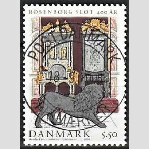 FRIM�RKER DANMARK | 2006 - AFA 1464 - Roseborg Slot 400 �r. - 5,50 Kr. Tronstol - Pragt Stemplet