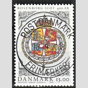 FRIM�RKER DANMARK | 2006 - AFA 1465 - Rosenborg Slot 400 �r. - 13,00 Kr. Rigsv�bnet - Pragt Stemplet