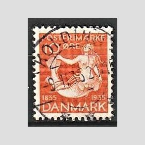 FRIM�RKER DANMARK | 1935 - AFA 225 - H. C. Andersen 10 �re orange - Lux Stemplet Kolding