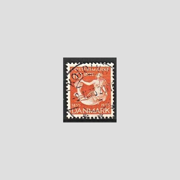FRIMRKER DANMARK | 1935 - AFA 225 - H. C. Andersen 10 re orange - Lux Stemplet Kolding