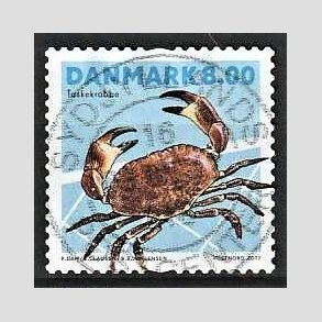FRIM�RKER DANMARK | 2017 - AFA 1886 - Skaldyr - 8,00 kr. flerfarvet - Pragt Stemplet