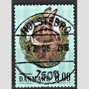 FRIM�RKER DANMARK | 2016 - AFA 1851 - G�rdens dyr - 8,00 Kr. kanin - Pragt Stemplet