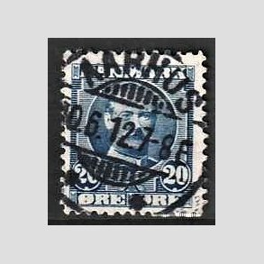 FRIM�RKER DANMARK | 1907 - AFA 56a - Frederik VIII 20 �re ultramarin - Lux Stemplet Aarhus