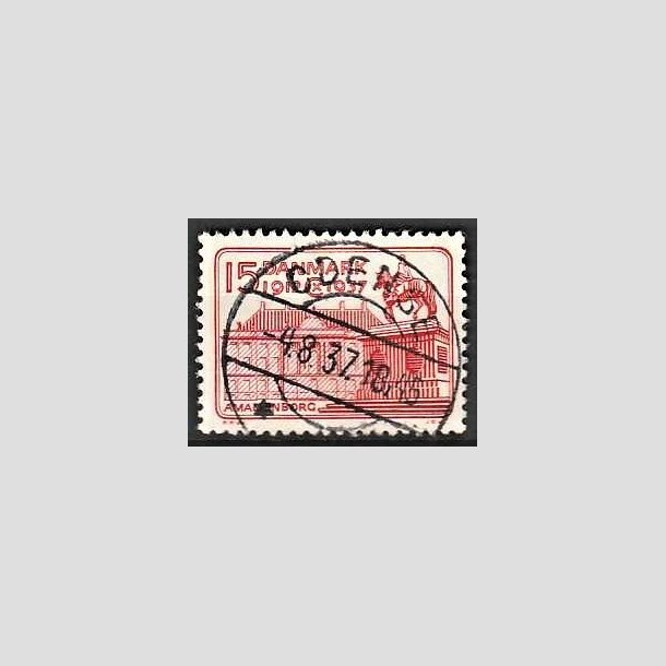 FRIMRKER DANMARK | 1937 - AFA 241 - Chr. X 25 re jubilum 15 re rd - Lux Stemplet Odense