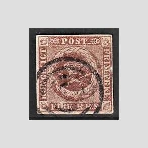 FRIMRKER DANMARK | 1851-54 - AFA 1 - 4 R.B.S - Stemplet (ikke trykbestemt)