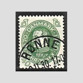 FRIMRKER DANMARK | 1930 - AFA 195 - Chr. X 60 r 40 re grn - Lux Stemplet Rnne