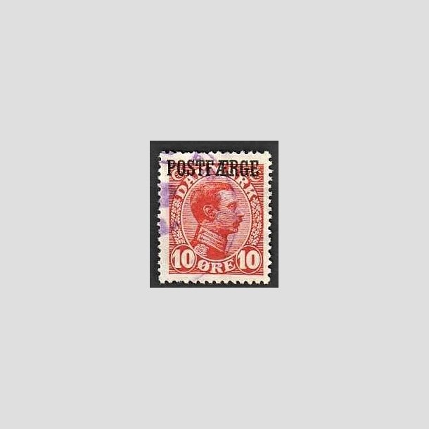 FRIMRKER DANMARK | 1919-20 - AFA 1 - 10 re rd Postfrge - Stemplet