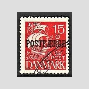 FRIMRKER DANMARK | 1927 - AFA 10 - 15 re rd POSTFRGE - Stemplet