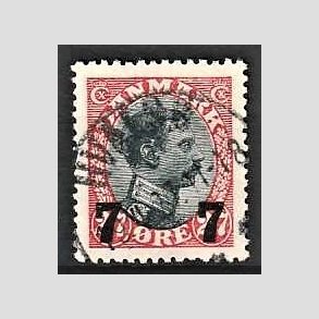 FRIMRKER DANMARK | 1926 - AFA 158 - 7 7/27 re rd/sort provisorier - Stemplet
