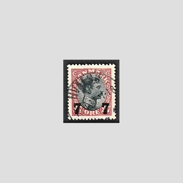 FRIMRKER DANMARK | 1926 - AFA 158 - 7 7/27 re rd/sort provisorier - Stemplet