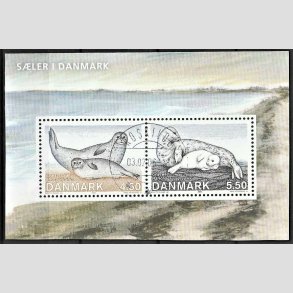 FRIM�RKER DANMARK | 2008 - AFA 1453 - S�ler i Danmark - 10,00 Kr. Miniark - Lux Stemplet Odder