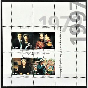 FRIM�RKER DANMARK | 1997 - AFA 1138 - 25 �rs regeringsjubil�um - Lux Stemplet Assens