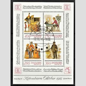 FRIM�RKER DANMARK | 1986 - AFA 869 - Hafniablok III Miniark - Lux Stemplet Nyk�bing M