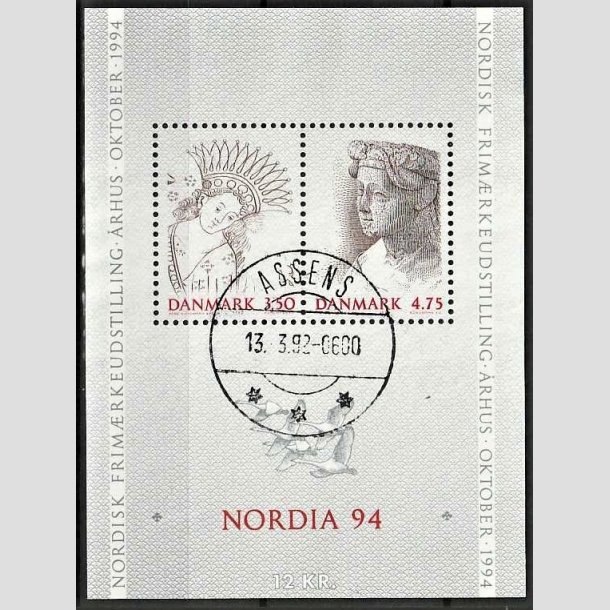 FRIMRKER DANMARK | 1992 - AFA 1011-12 - Nordia 94. - 3,50 + 4,75 Kr. Miniark - Pragt Stemplet Assens