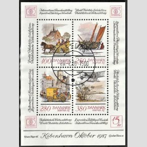 FRIM�RKER DANMARK | 1986 - AFA 852 - Hafniablok II Miniark - Lux Stemplet Assens