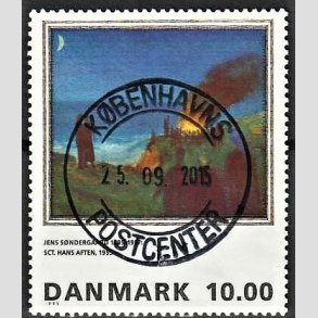 FRIMRKER DANMARK | 1995 - AFA 1099 - Maleriserie 8. - 10,00 Kr. Jens Sndergaard - Pragt Stemplet