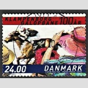 FRIMRKER DANMARK | 2010 - AFA 1627E - Klampenborg Galopbane 100 r. - 24,00 Kr. flerfarvet - Pnt Stemplet