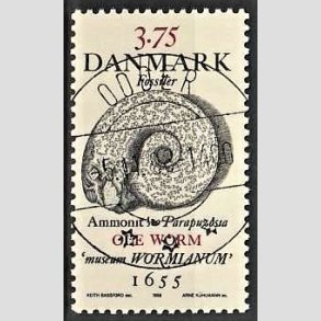 FRIM�RKER DANMARK | 1998 - AFA 1191 - Fossiler - 3,75 Kr. flerfarvet - Pragt Stemplet Odder