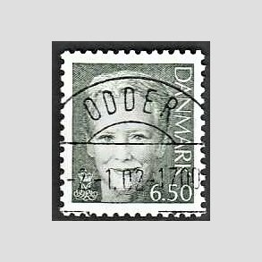 FRIMRKER DANMARK | 2002 - AFA 1305 - Dronning Margrethe II - 6,50 stlgrn - Pragt Stemplet Odder