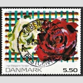 FRIMRKER DANMARK | 2010 - AFA 1630E - Frimrkekunst 14. - 5,50 Kr. flerfarvet - Pragt Stemplet 