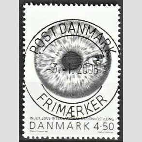 FRIM�RKER DANMARK | 2005 - AFA 1443 - INDEX:2005 - 4,50 Kr. flerfarvet - Pragt Stemplet 
