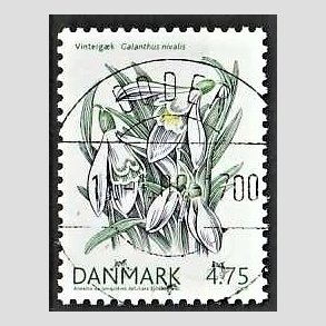 FRIM�RKER DANMARK | 2006 - AFA 1455 - For�rsblomster - 4,75 Kr. Vinterg�k - Pragt Stemplet Odder