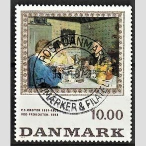 FRIMRKER DANMARK | 1996 - AFA 1131 - P.S Kryer - 10,00 Kr. flerfarvet - Pragt Stemplet