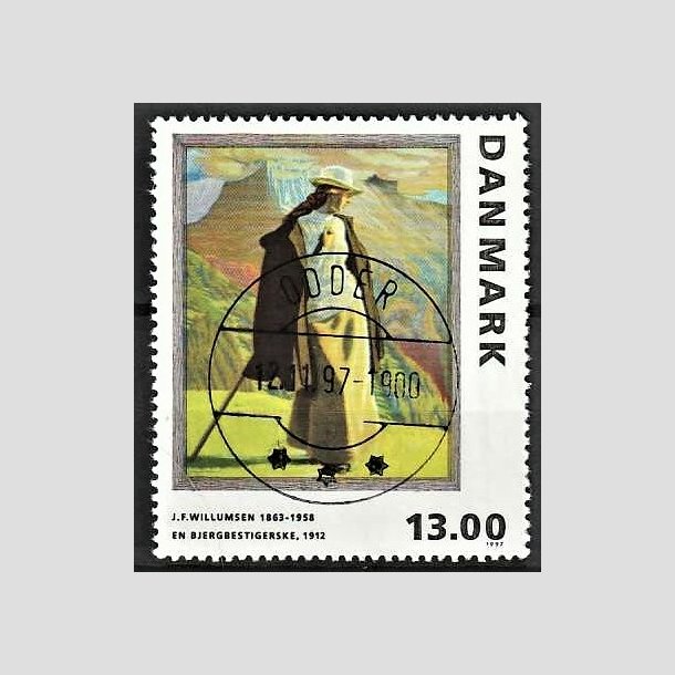 FRIMRKER DANMARK | 1997 - AFA 1159 - J.F. Willumsen - 13,00 Kr. flerfarvet - Pragt Stemplet Odder