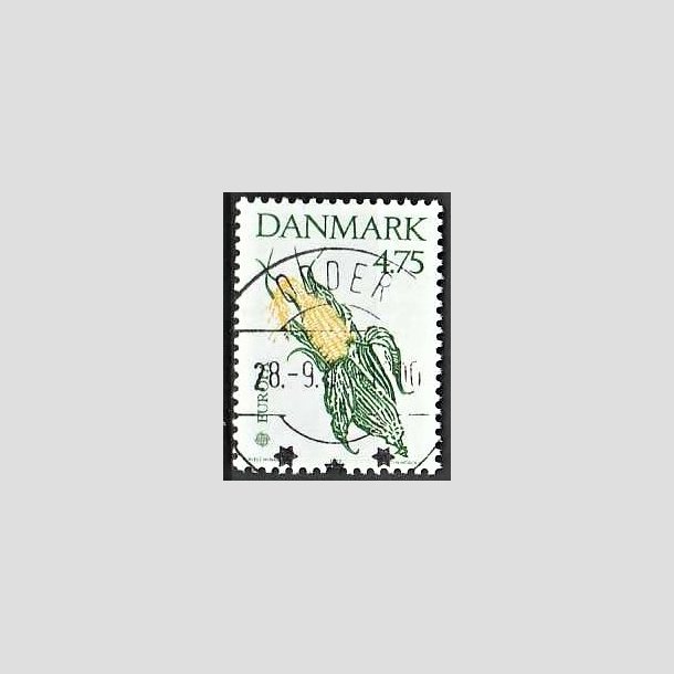 FRIMRKER DANMARK | 1992 - AFA 1015 - Europamrke Columbus - 4,75 Kr. grn/gul - Pragt Stemplet Odder