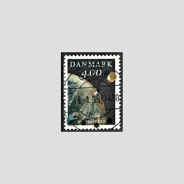 FRIMRKER DANMARK | 1999 - AFA 1200 - rsted satelitten - 4,00 Kr. flerfarvet - Pragt Stemplet Odder