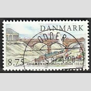 FRIM�RKER DANMARK | 1997 - AFA 1149 - K�benhavn-Roskilde - 8,75 Kr. flerfarvet - Lux Stemplet Odder
