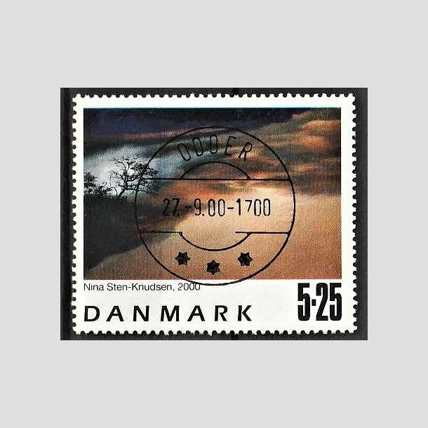 FRIMRKER DANMARK | 2000 - AFA 1262 - Frimrkekunst 3. - 5,25 Kr. 2000 - Pragt Stemplet Odder (Udsgt kvalitet)